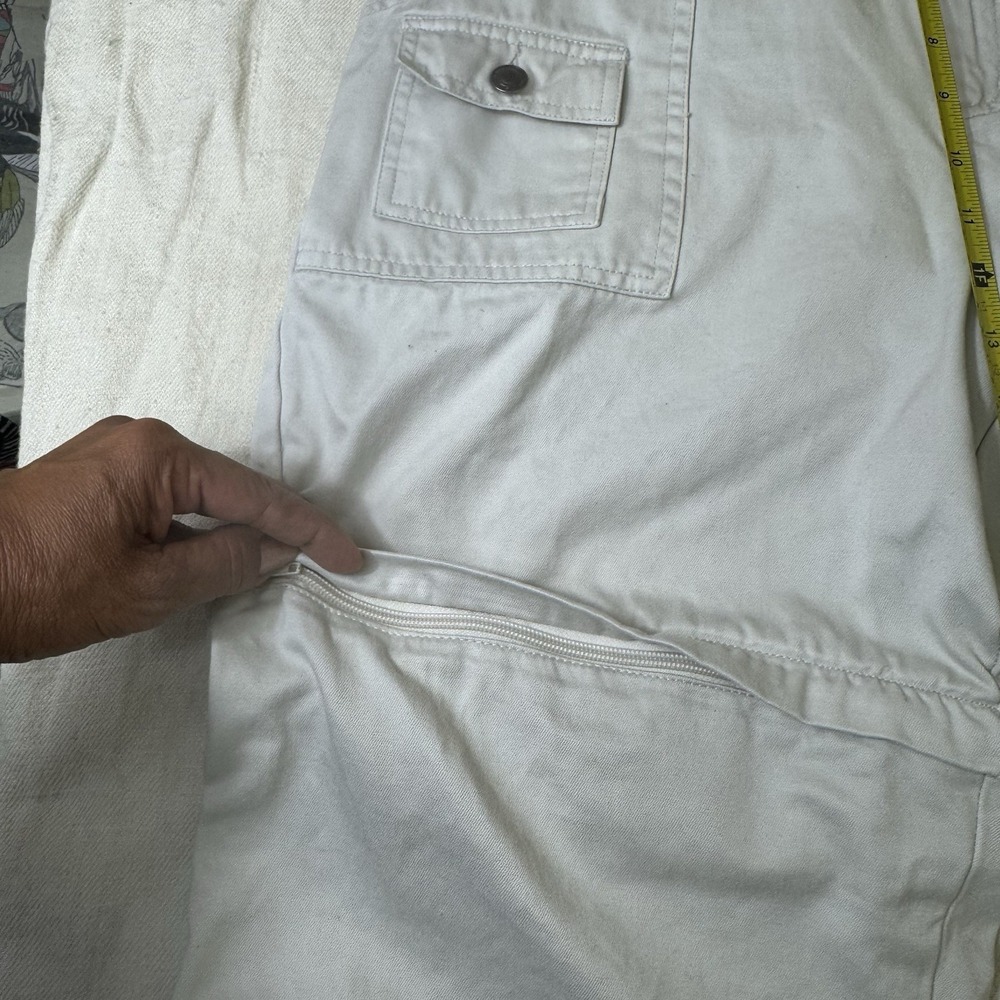 Vintage St. John's Bay Cargo Pants Womens 16 Convertible Cotton Utility Pockets - Picture 9 of 11